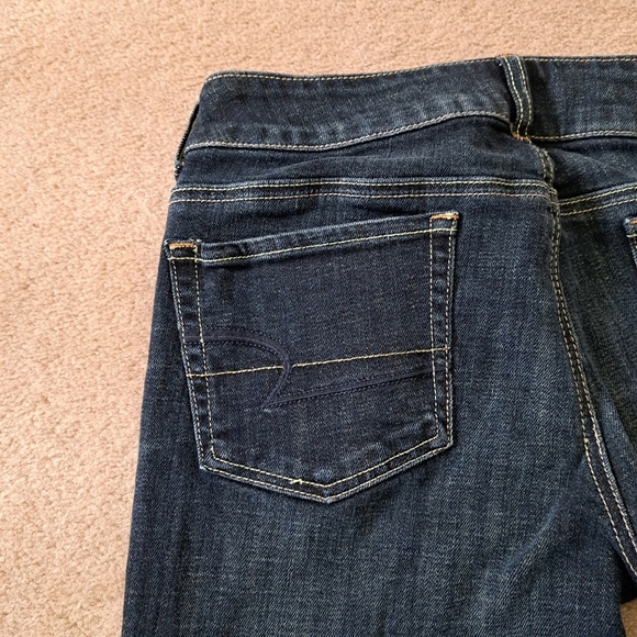 American Eagle Outfitters Jeans Women's 8 Blue Denim Artist Stretch Flare - Picture 12 of 15